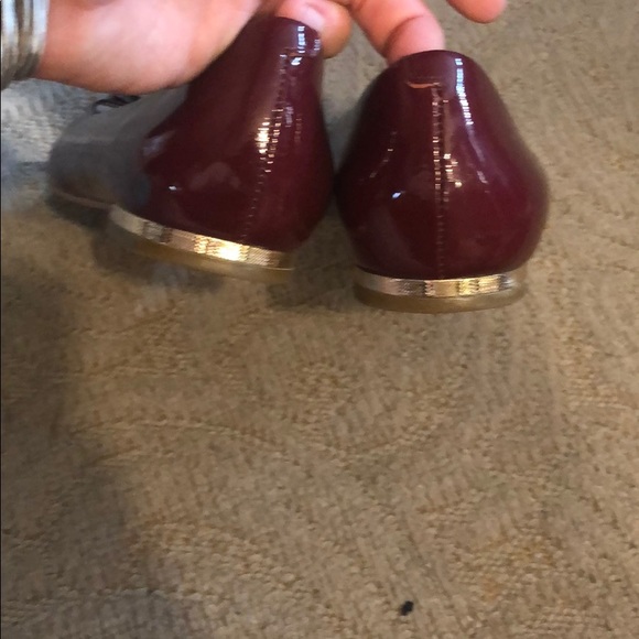 Coach patent leather red flats - Picture 3 of 5